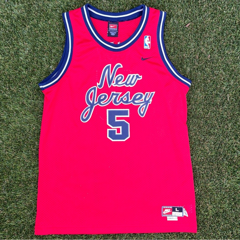 Nike Vintage New Jersey Nets Jason Kidd Mesh Basketball Jersey Women’s Sz Large